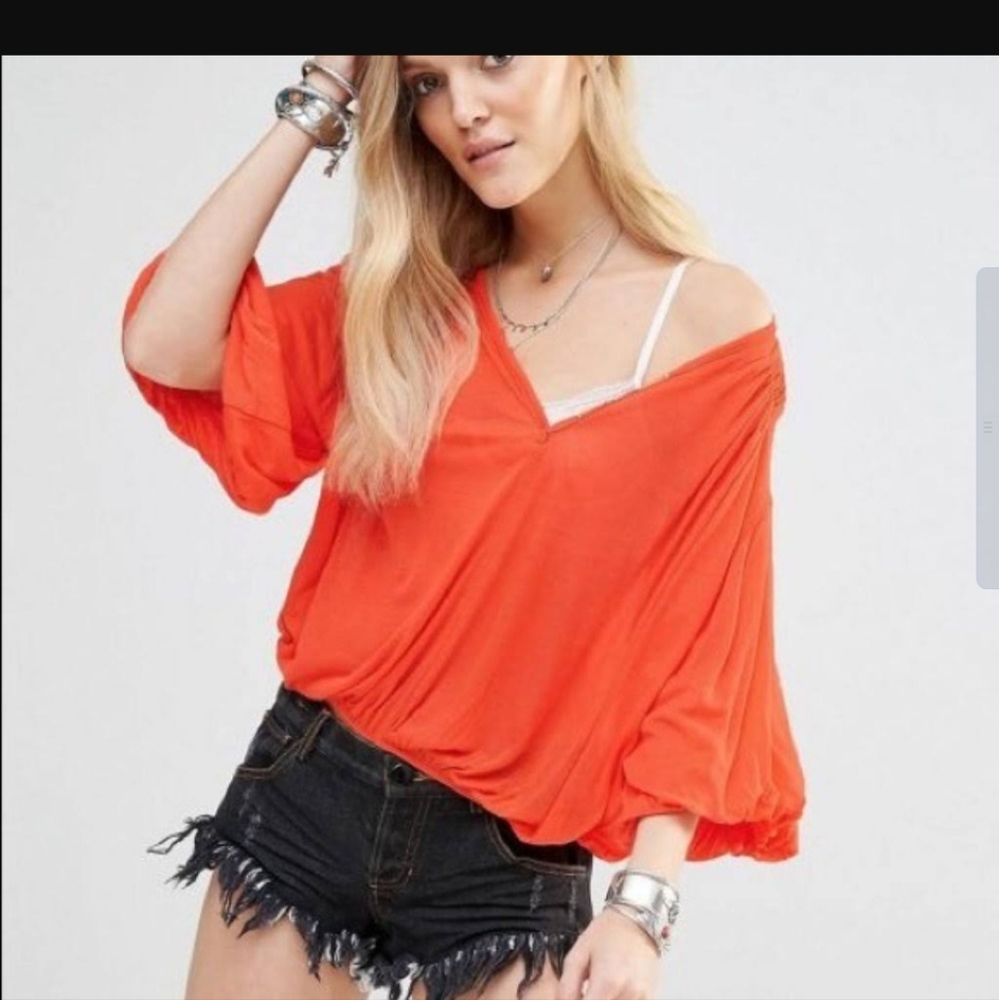 Free People Sz S Peak Island Tee